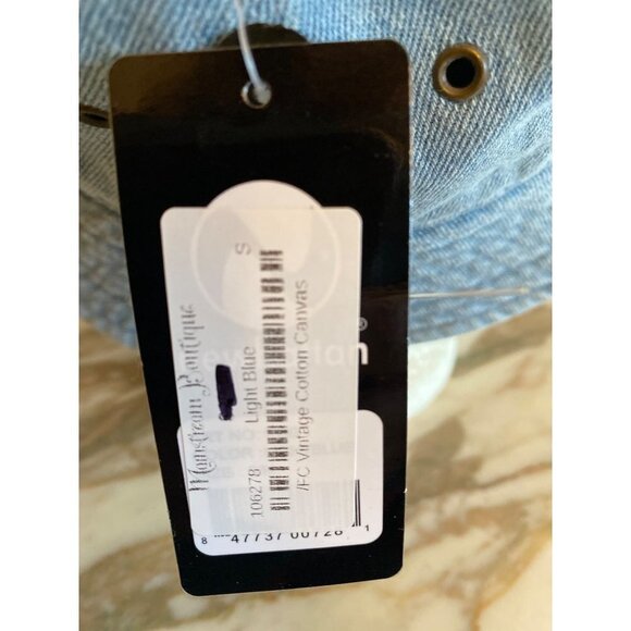 NWT Newhattan Blue Denim Chambray Bucket Hat Cap Small - Picture 4 of 7